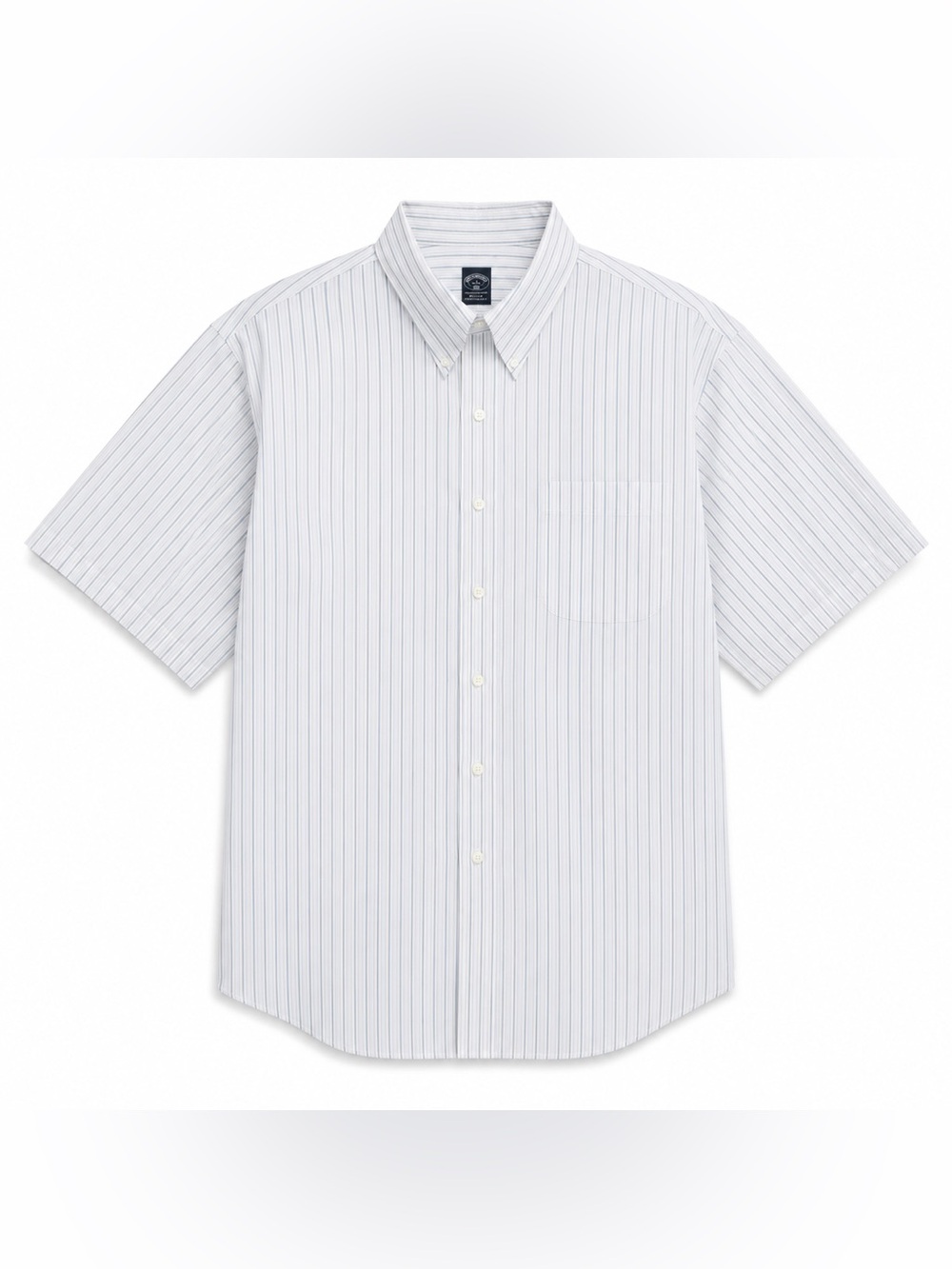 NWT Brooks Brothers 1818 3XL Big & Tall Non-Iron Cotton Stripe Button Down Shirt - Picture 2 of 6